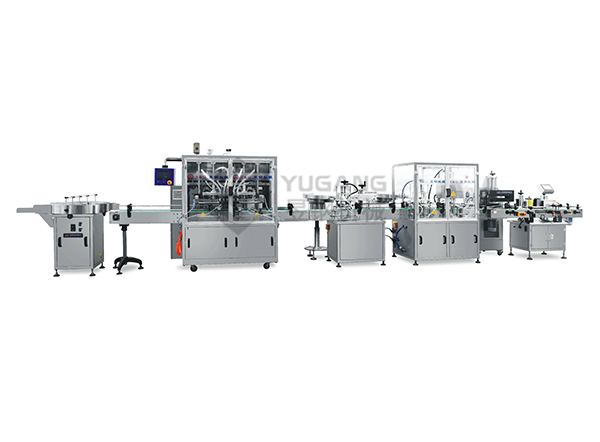 Fully automatic 6-head filling production line
